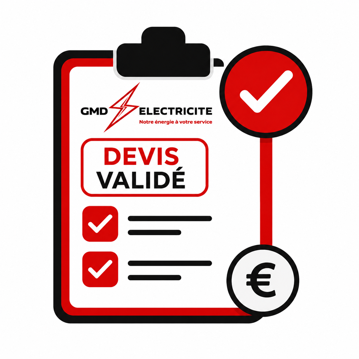 Devis clair et transparent - GMD Électricité Nice